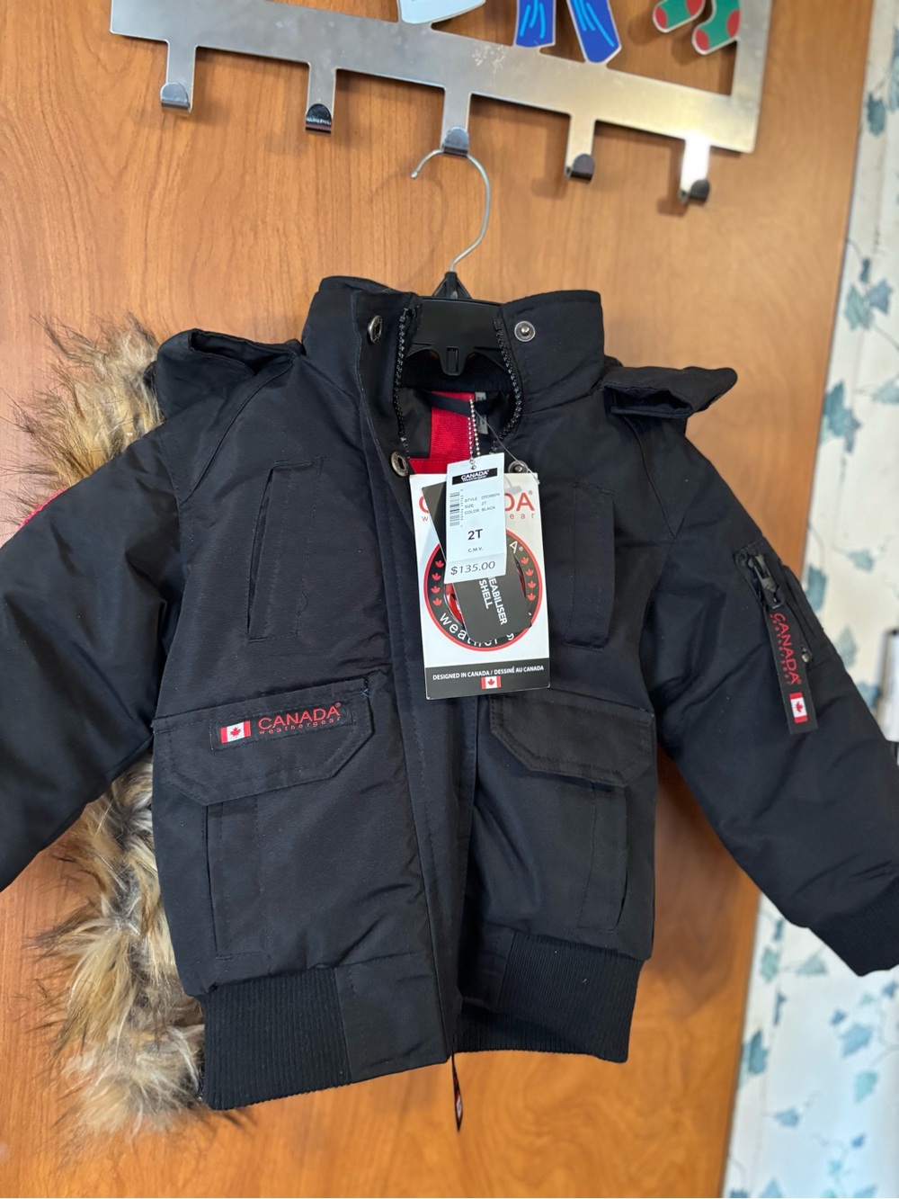 Canada Weather Gear toddler boys' winter bomber jacket featuring utility pocket